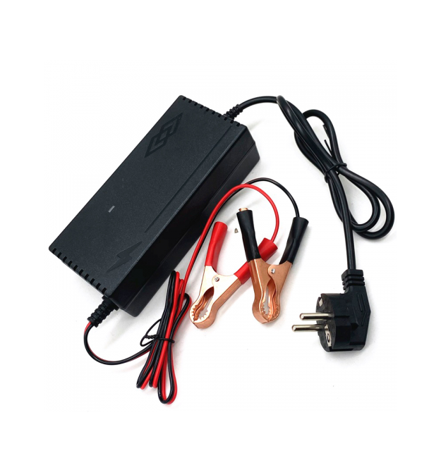 Зарядний пристрій акумуляторів LiFePO4 12V (14.6V),4S,2A, з крокодилами, LED-індикація