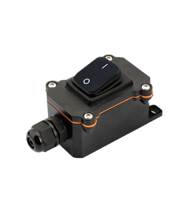 Вимикач зовнішнього монтажу, чорна кнопка, IP65, AC: 110-250V, 20A, Black