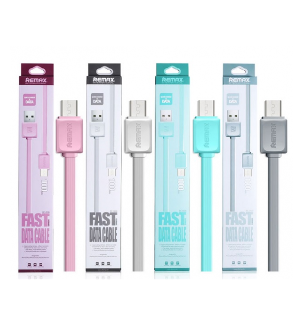 Кабель Remax Fast Data RC-008, Micro-USB, 2.1A, Pink, довжина 1м, BOX