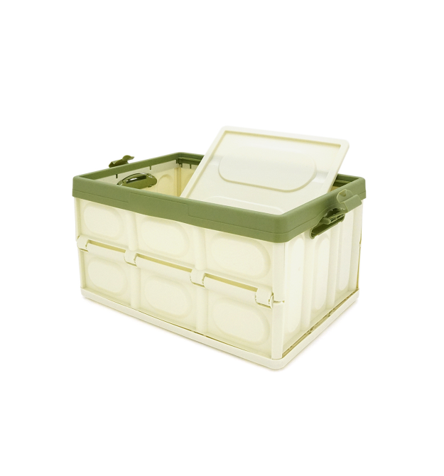 Органайзер пластиковий з кришкою у багажник автомобіля, 400x280х230mm, Green