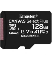 Карта памяти Kingston microSD 128GB C10 UHS-I R100MB/s + SD