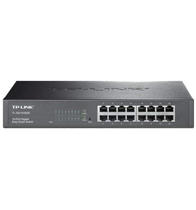 16-портовый управляемый 10-100-1000 Мбит-с TP-LINK TL-SG1016DE