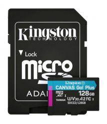 Модуль флэш-памяти Kingston 128GB microSDXC A2 U3 V30 + ADP