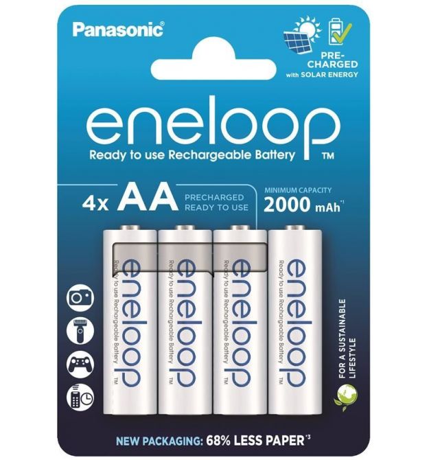 Panasonic Акумулятор Eneloop NI-MH AA 2000 мАг, 4 шт.
