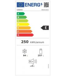 Холодильник вбудований з нижньою морозилкою Gorenje NRKI619EA3, білий