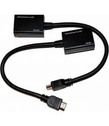 Удлинитель HDMI сигнала пассивный через 2 витые пары 2 CAT-5e / CAT-6e до 30m, цена за пару