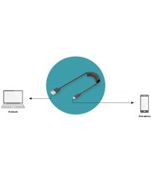 Digitus Кабель USB 2.0 (AM/CM) spiral 0.32, 1.0м, черный