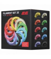 2E Набір ниток для 3D ручки 1.75 мм PCL (10 кол*10м)