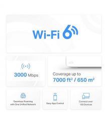 Маршрутизатор MERCUSYS HALO H80X 2PK AX3000 3xGE LAN/WAN MESH (HALO-H80X-2-PACK)