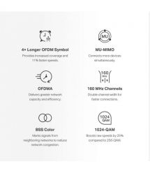 Маршрутизатор MERCUSYS HALO H80X 2PK AX3000 3xGE LAN/WAN MESH (HALO-H80X-2-PACK)