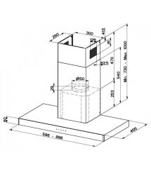 Вытяжка кухонная Faber Stilo Glass Smart X/V A60 (325.0617.017)