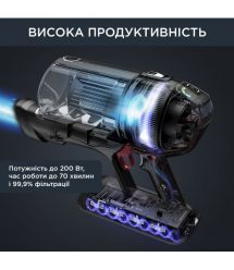 Rowenta Пылесос беспроводный X-Force Flex 14.60 Auto Animal, черно-серый