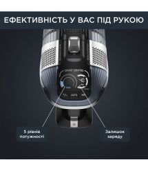 Rowenta Пылесос беспроводный X-Force Flex 14.60 Auto Animal, черно-серый