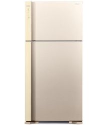 Hitachi Холодильник з верхн. мороз., 184x86х74, холод.відд.-405л, мороз.відд.-105л, 2дв., А++, NF, інв., зона нульова, бежевий