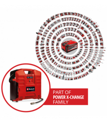 Автомобильный компрессор Einhel TE-AC 36/8 Li OF Set-Solo PXC акум, 130 л/мин, (без АКБ и ЗУ)
