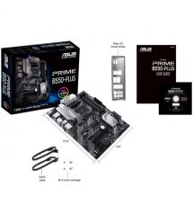 ASUS Материнcкая плата PRIME B550-PLUS sAM4 B550 4xDDR4 M.2 HDMI DP ATX