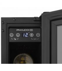 Philco Холодильник для вина, 81.3х57х52.5, холод.відд.-18л, зон - 1, пляш.-6, диспл, підсвітка, чорний