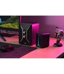 2E Акустична система PCS301 RGB, 2.1, USB, Black