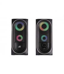 2E Акустична система PCS234 RGB, 2.0, USB, Black