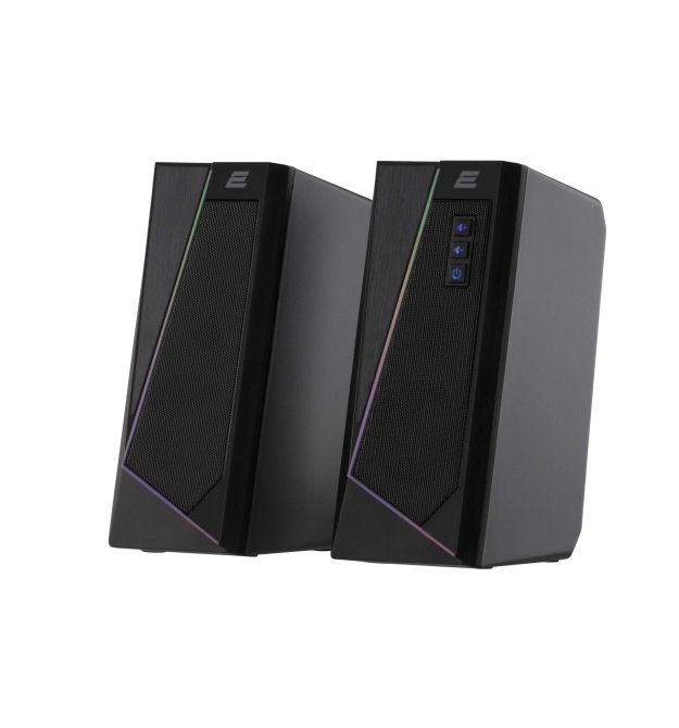 Акустическая система 2E PCS233 RGB, 2.0, USB, Black