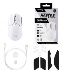 HyperX Мишь Pulsefire Haste 2 WL, White