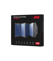 2E Портативная солнечная панель, 100 Вт зарядное устройство, DC, USB-С PD45W, USB-A 18W, USB-A 12W