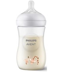 Бутылочка для кормления Philips Avent Natural Природный поток, 260 мл., жираф