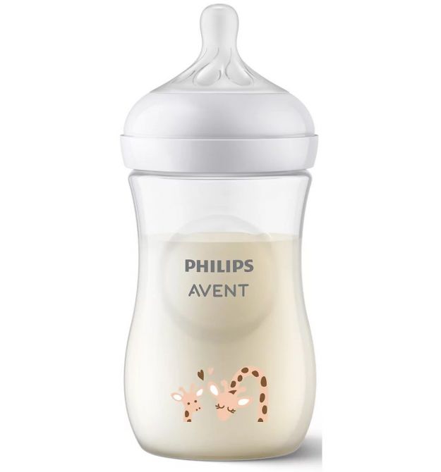 Бутылочка для кормления Philips Avent Natural Природный поток, 260 мл., жираф