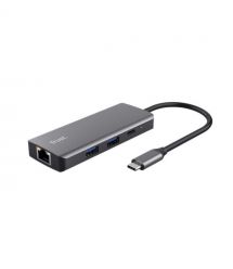 USB-хаб Trust Dalyx 6-in-1 USB-C Multi-port Dock Aluminium