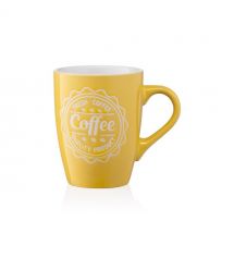 Чашка Ardesto Coffee, 330мл, керамика, желтый