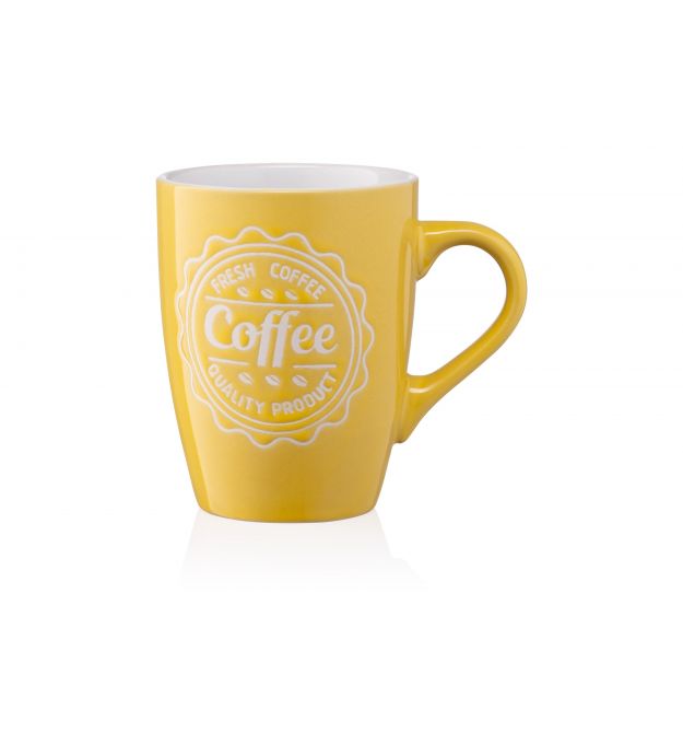 Чашка Ardesto Coffee, 330мл, керамика, желтый