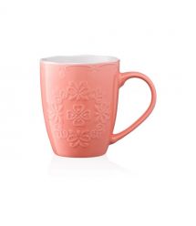 ARDESTO Чашка Barocco, 330 мл, рожева, порцеляна