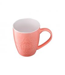 ARDESTO Чашка Barocco, 330 мл, розовая , фарфор
