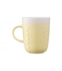 ARDESTO Чашка Кnitti, 330 мл, жовта, порцеляна