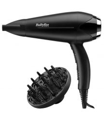 BaByliss Фен D572DE, 2200Вт,дифузор, концентратор, чорний