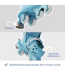 YVolution Ролики Switch Skates Блакитні