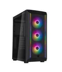 SilverStone Корпус FARA FA511Z-BG, без БП, 2xUSB3.0, 3x120mm ARGB fan, TG Side Panel, ARGB light strip, ATX, Black