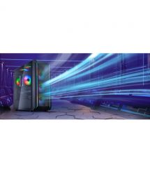 SilverStone Корпус FARA FA511Z-BG, без БП, 2xUSB3.0, 3x120mm ARGB fan, TG Side Panel, ARGB light strip, ATX, Black