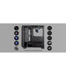 SilverStone Корпус FARA FA312Z-BG, без БП, 2xUSB3.0, 2x140mm ARGB fan, TG Side Panel, mATX, Black