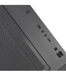 SilverStone Корпус FARA FA312Z-BG, без БП, 2xUSB3.0, 2x140mm ARGB fan, TG Side Panel, mATX, Black