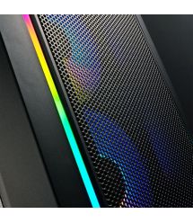 SilverStone Корпус FARA FA312Z-BG, без БП, 2xUSB3.0, 2x140mm ARGB fan, TG Side Panel, mATX, Black