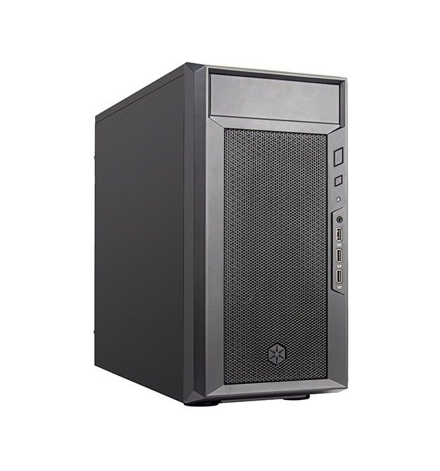 SilverStone Корпус FARA FA311-B, без БЖ, 2xUSB3.0, 1xUSB2.0, Steel Side Panel, mATX, Black