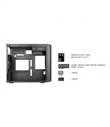 SilverStone Корпус FARA FA311-B, без БП, 2xUSB3.0, 1xUSB2.0, Steel Side Panel, mATX, Black