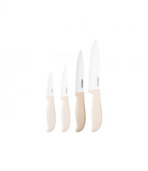 ARDESTO Нож керамический слайсерный Fresh 24.5 см, бежевый, керамика/пластик