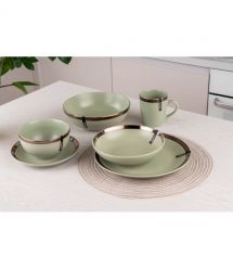 Салатник ARDESTO Liguria, 22 см, Green Bay, керамика