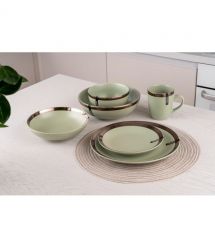 Салатник ARDESTO Liguria, 22 см, Green Bay, керамика