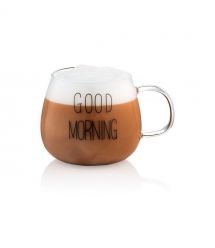 ARDESTO Набор чашек с ручками Good Morning, 350 мл, 2 шт, боросиликатное стекло