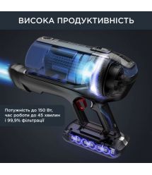 Rowenta Пылесос беспроводный X-Force Flex 12.60 Auto Aqua , 320Вт, черно-синий