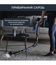 Rowenta Пилосос безпровідний X-Force Flex 12.60 Auto Aqua , 320Вт, чорно-синій