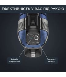 Rowenta Пилосос безпровідний X-Force Flex 12.60 Auto Aqua , 320Вт, чорно-синій